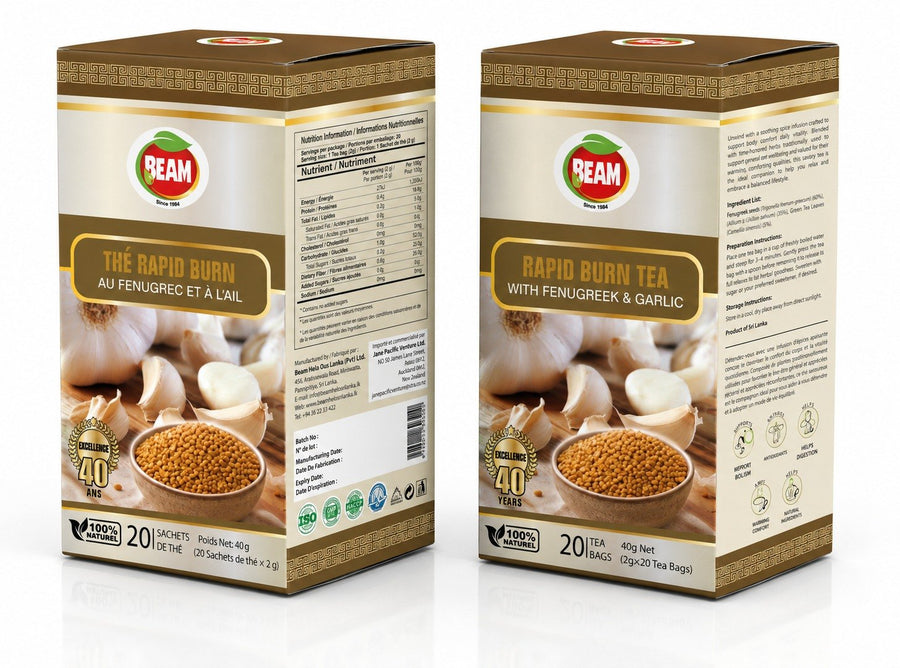 Rapid Burn Tea with Fenugreek & Garlic